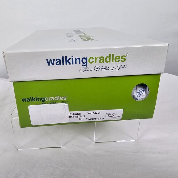 Walking Cradles Slip On Shoes Women's 9 Orleans Gray Metallic Camo W-104754 NIB - Picture 16 of 16